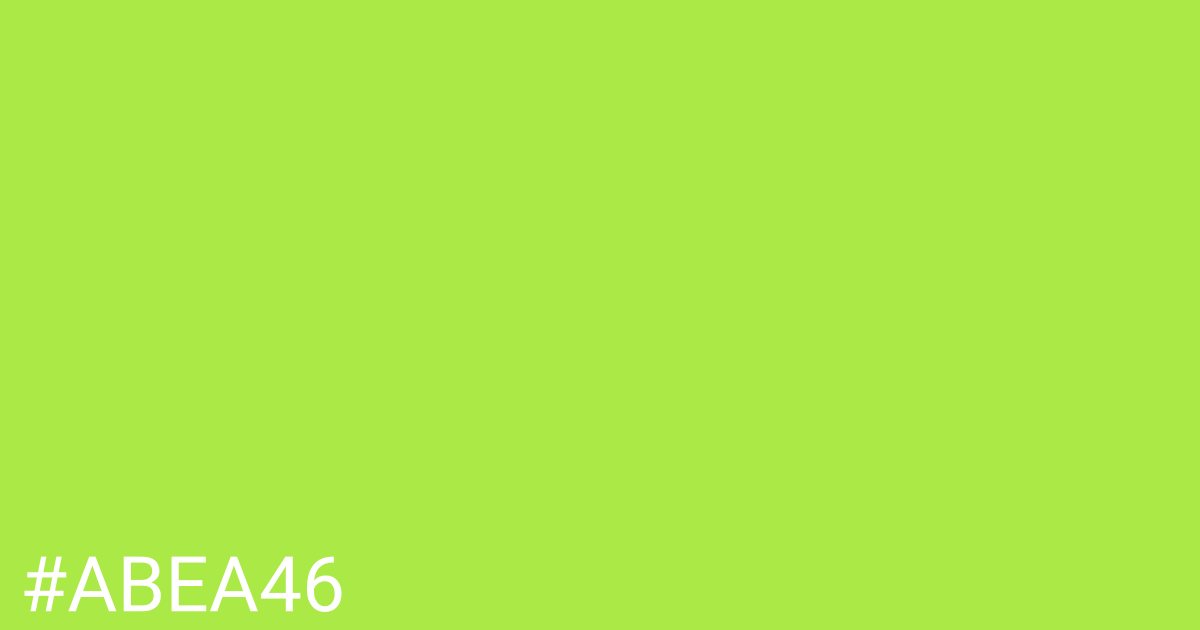 Hex color #abea46 graphic