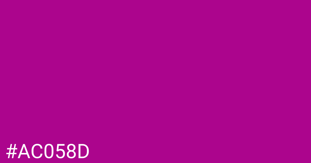 Hex color #ac058d graphic