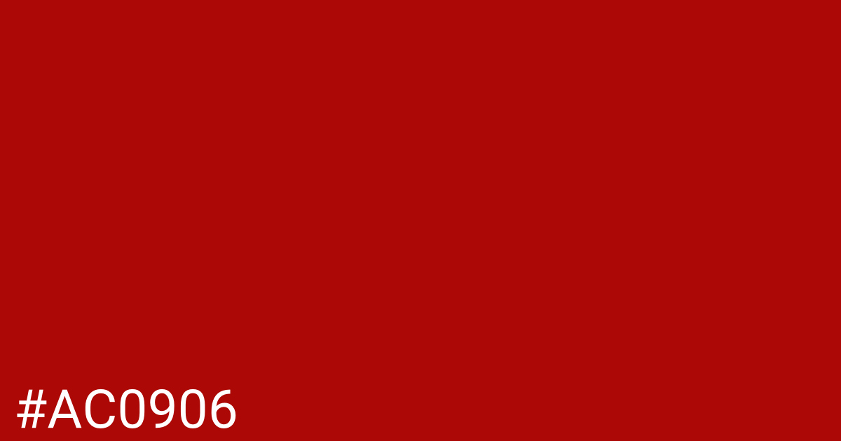 Hex color #ac0906 graphic