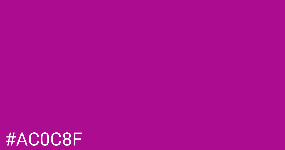 Hex color #ac0c8f graphic
