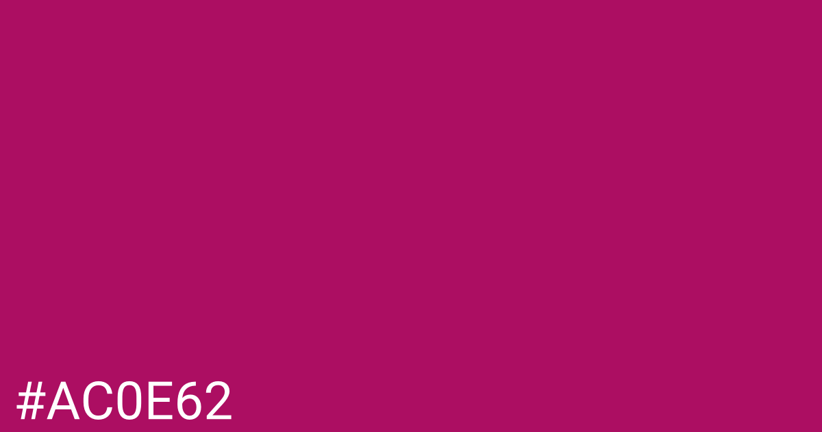 Hex color #ac0e62 graphic