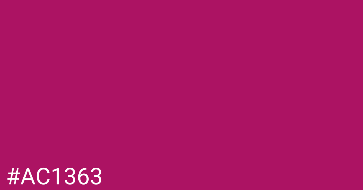 Hex color #ac1363 graphic