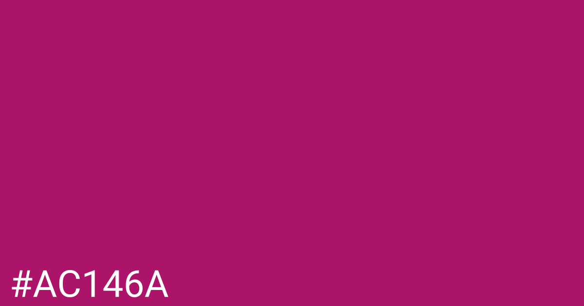 Hex color #ac146a graphic