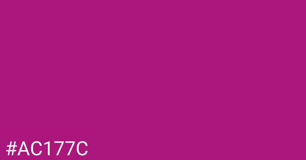 Hex color #ac177c graphic