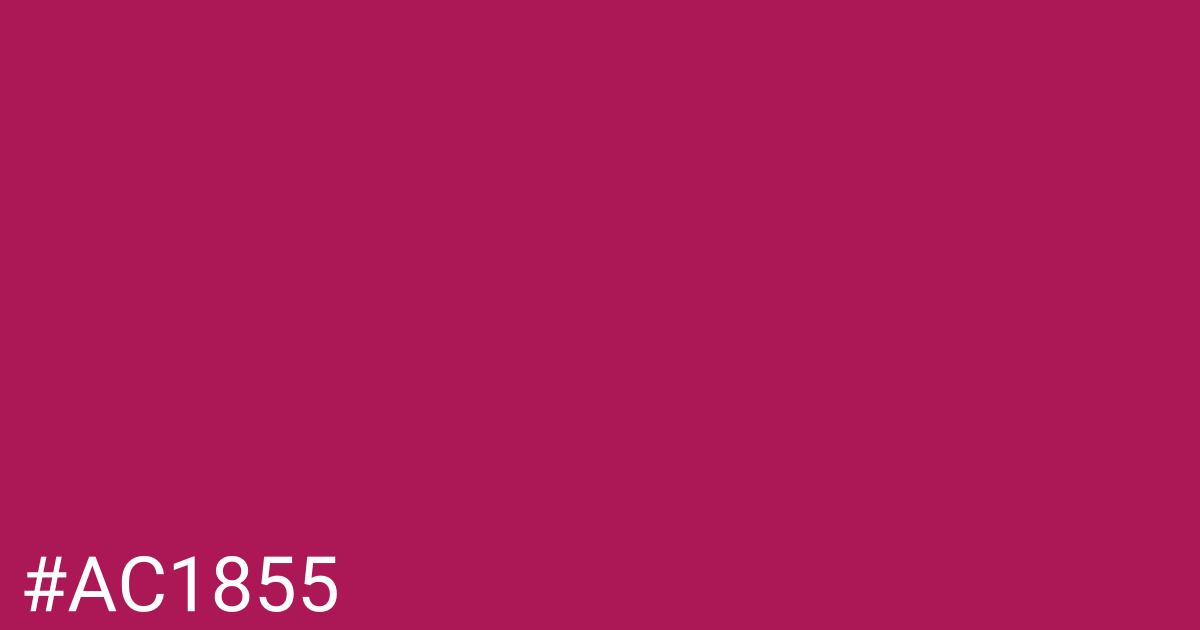 Hex color #ac1855 graphic