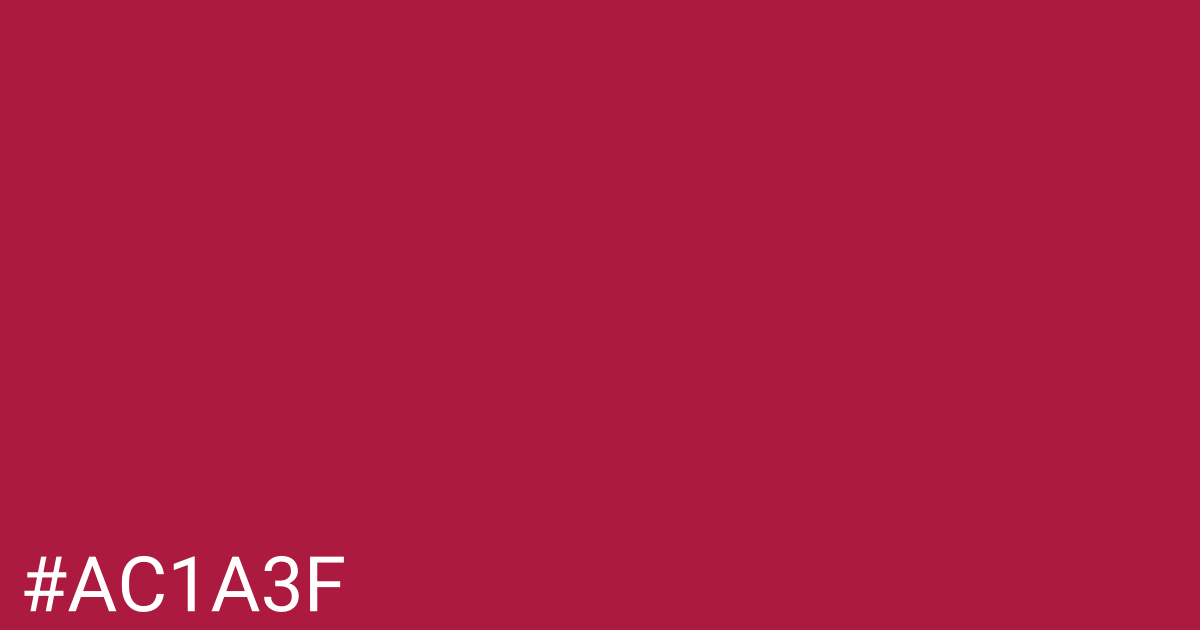 Hex color #ac1a3f graphic