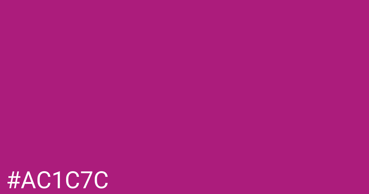 Hex color #ac1c7c graphic