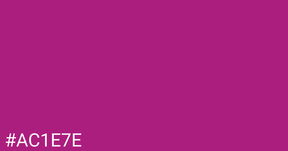 Hex color #ac1e7e graphic