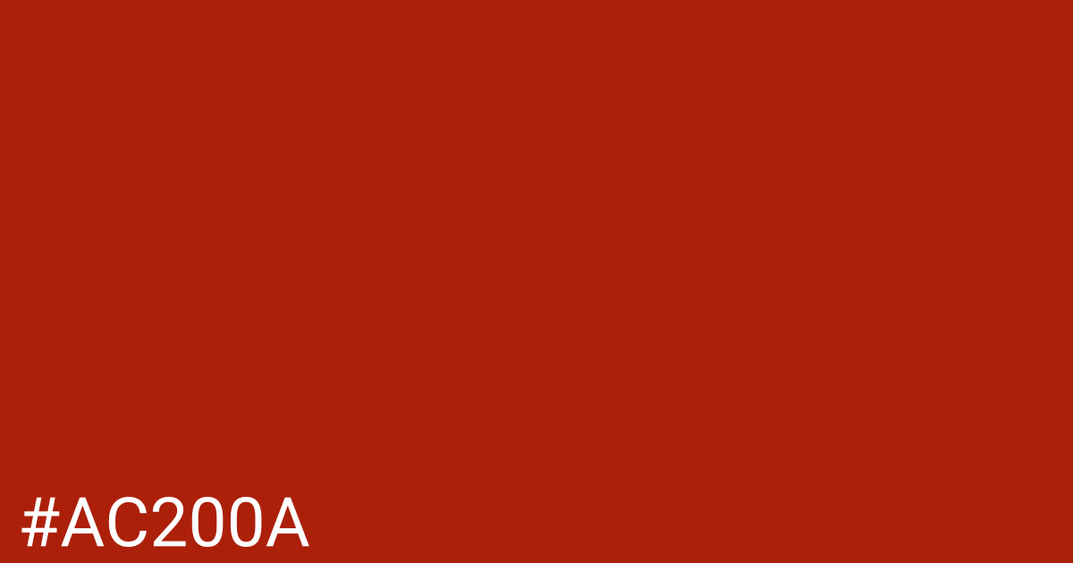 Hex color #ac200a graphic