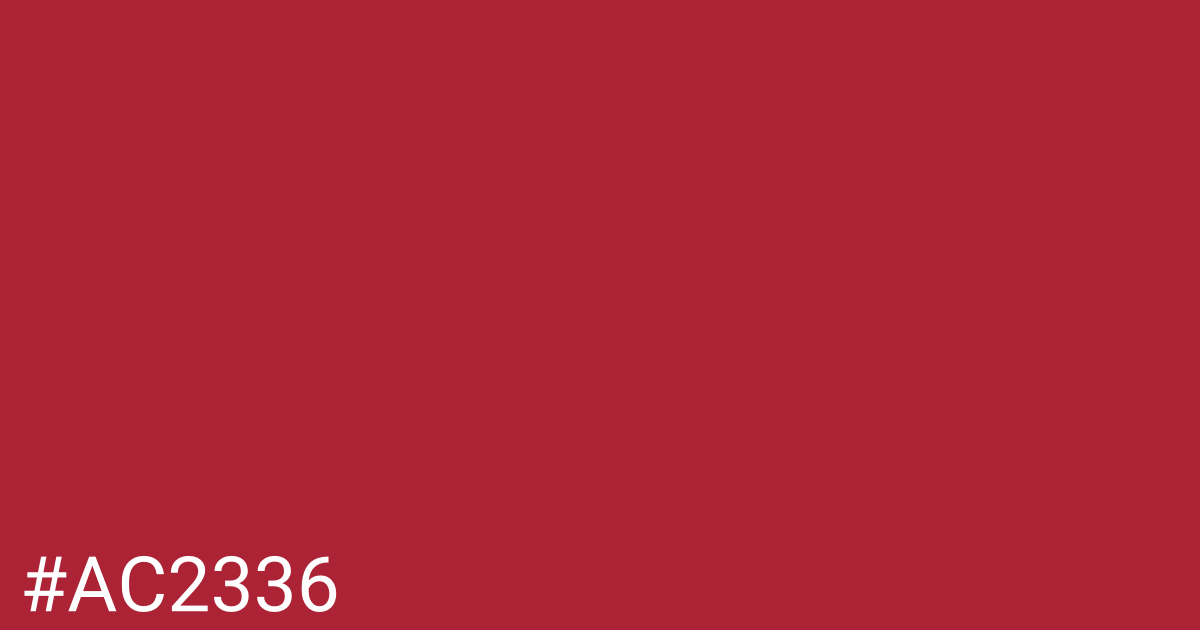 Hex color #ac2336 graphic