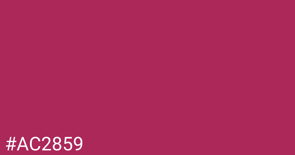 Hex color #ac2859 graphic