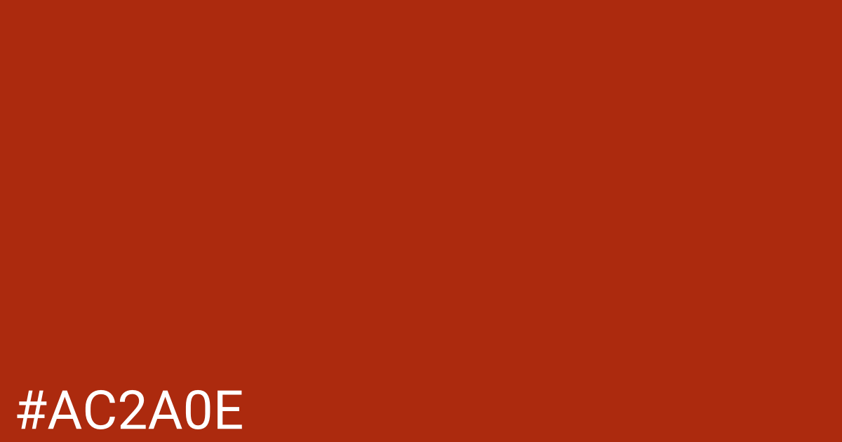 Hex color #ac2a0e graphic