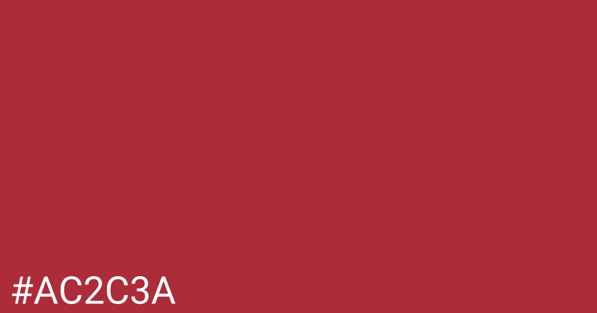 Hex color #ac2c3a graphic