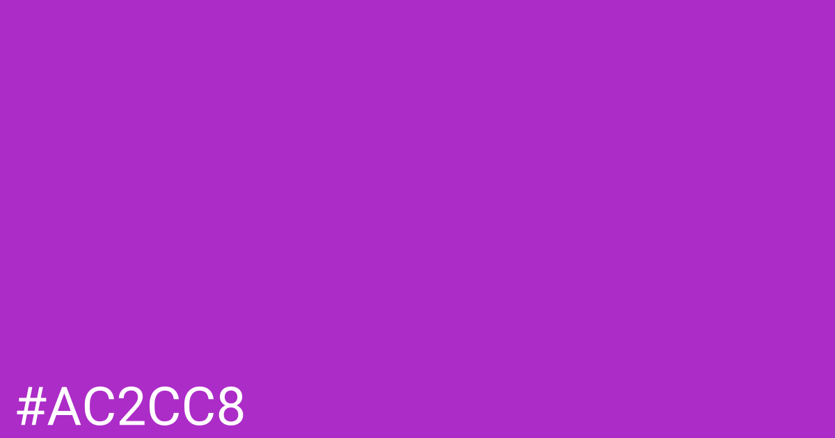 Hex color #ac2cc8 graphic