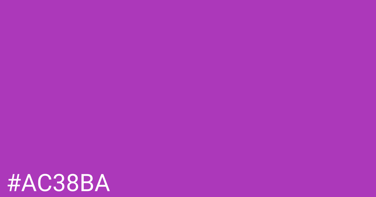 Hex color #ac38ba graphic
