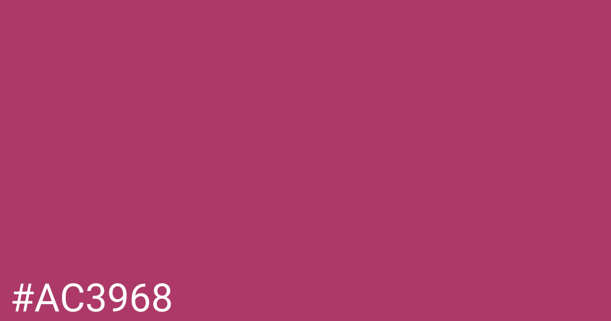 Hex color #ac3968 graphic