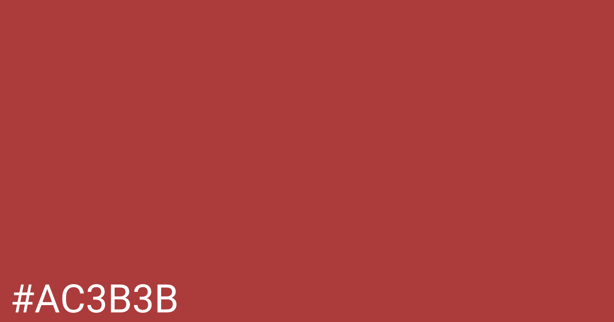Hex color #ac3b3b graphic