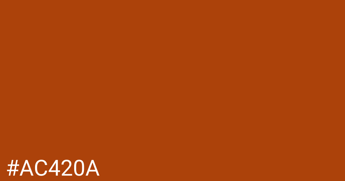Hex color #ac420a graphic