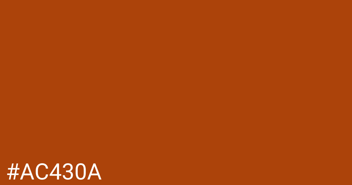 Hex color #ac430a graphic