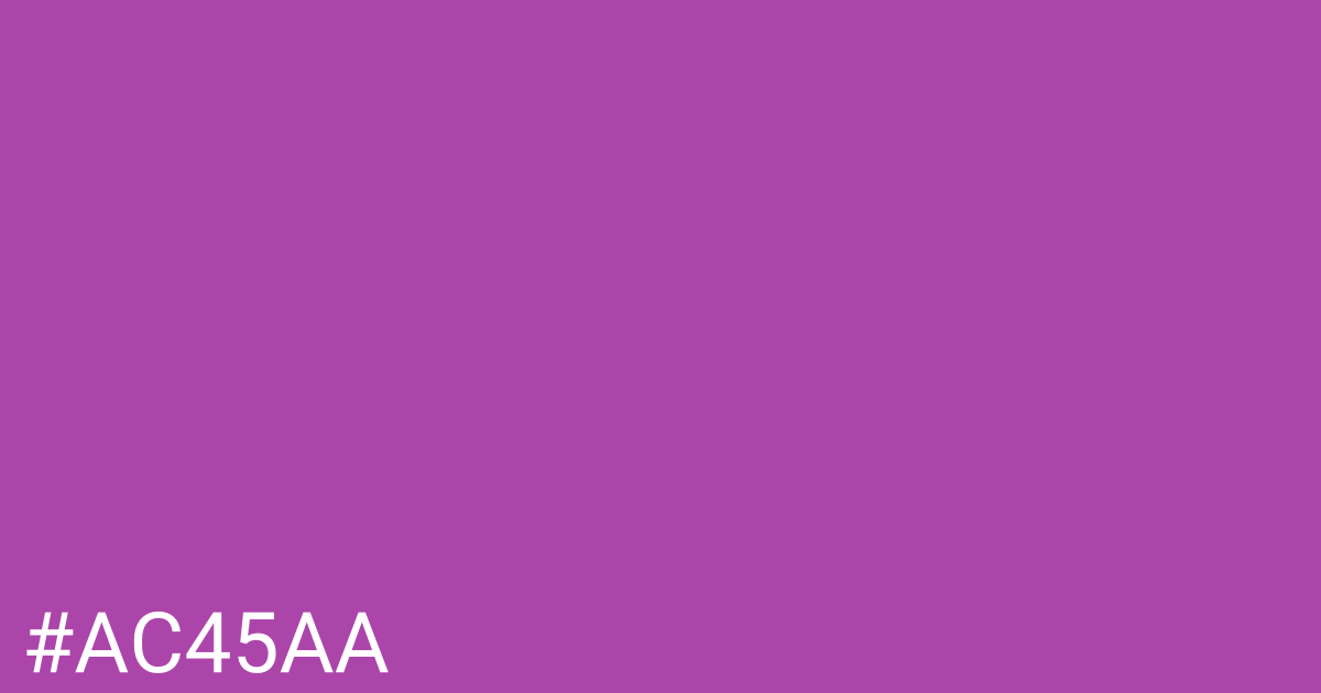 Hex color #ac45aa graphic