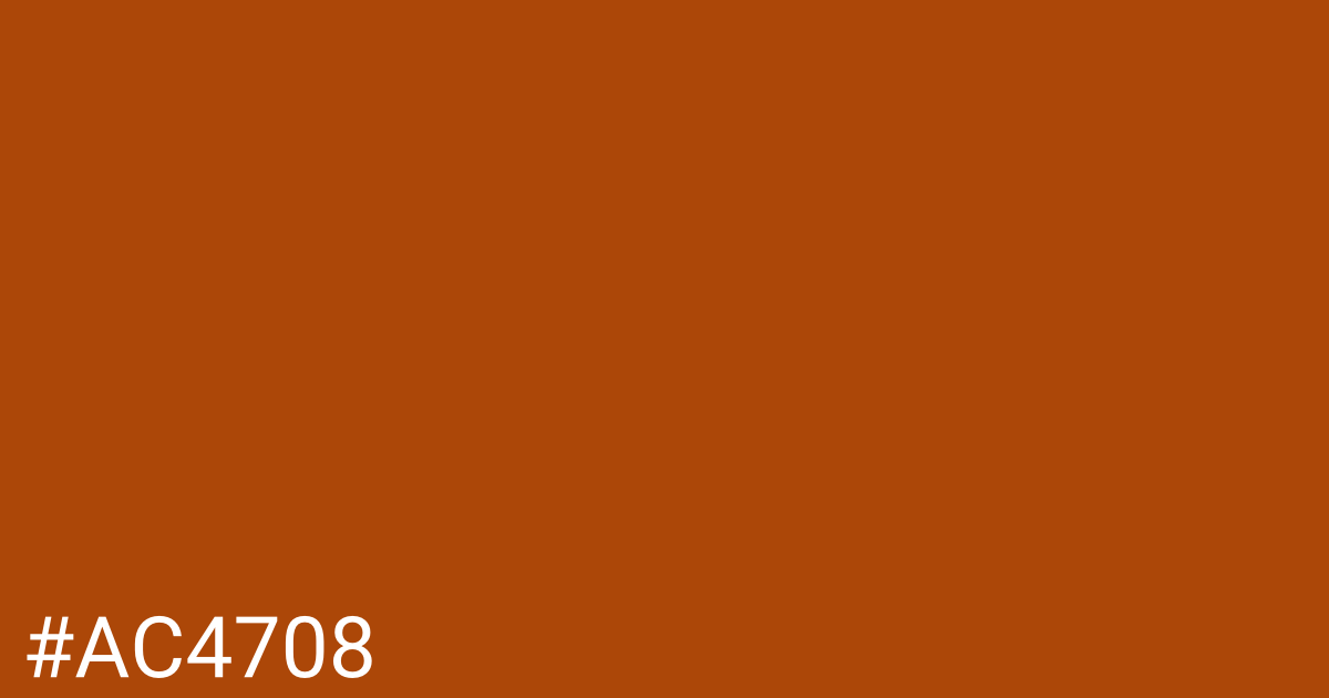 Hex color #ac4708 graphic