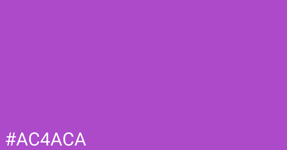 Hex color #ac4aca graphic