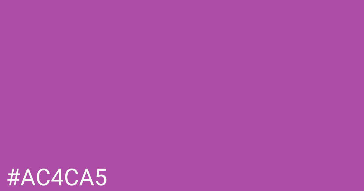 Hex color #ac4ca5 graphic