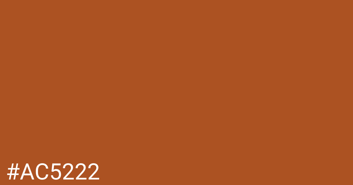 Hex color #ac5222 graphic