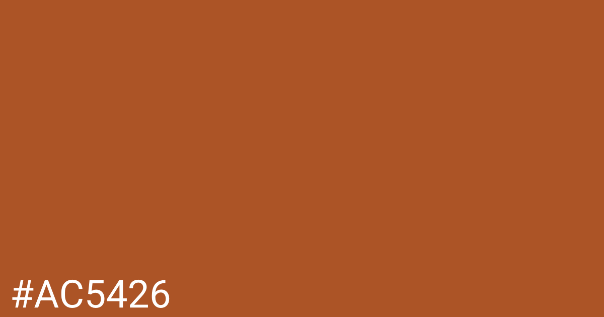 Hex color #ac5426 graphic