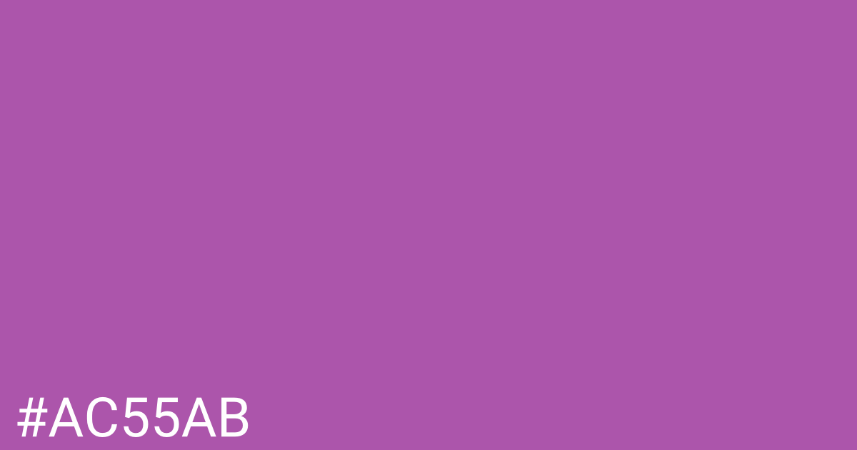 Hex color #ac55ab graphic