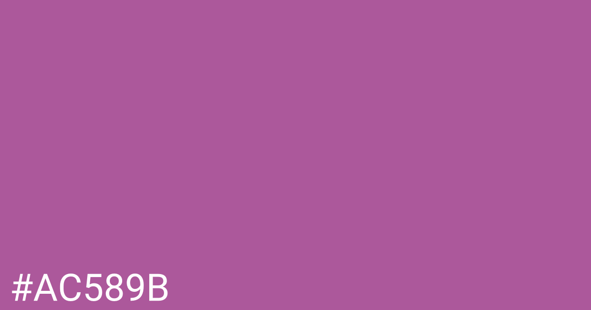 Hex color #ac589b graphic