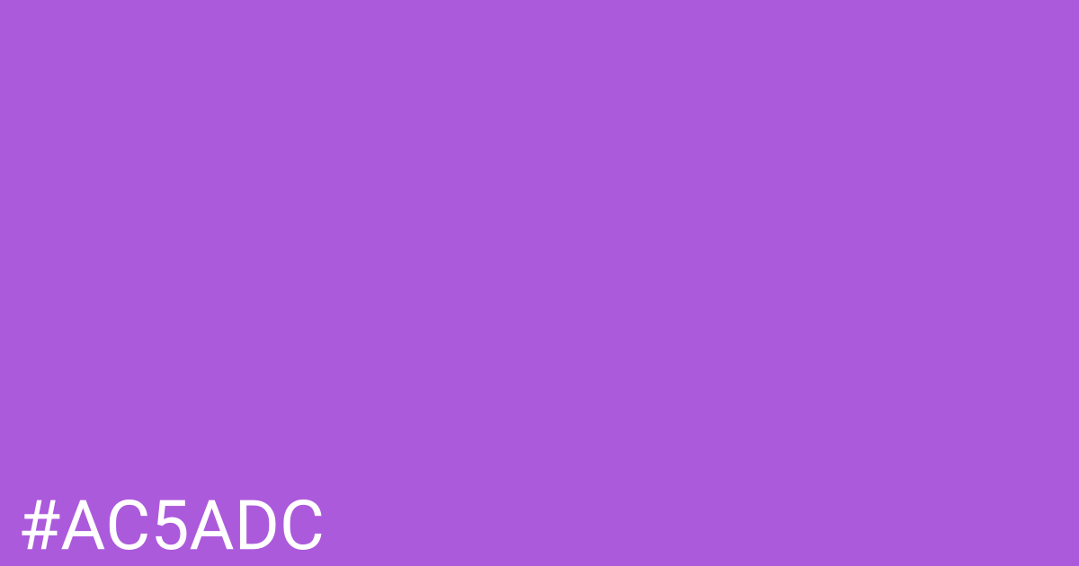 Hex color #ac5adc graphic