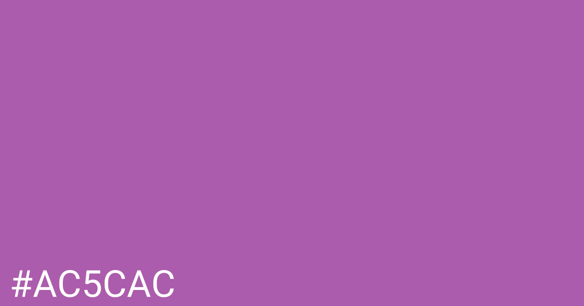 Hex color #ac5cac graphic