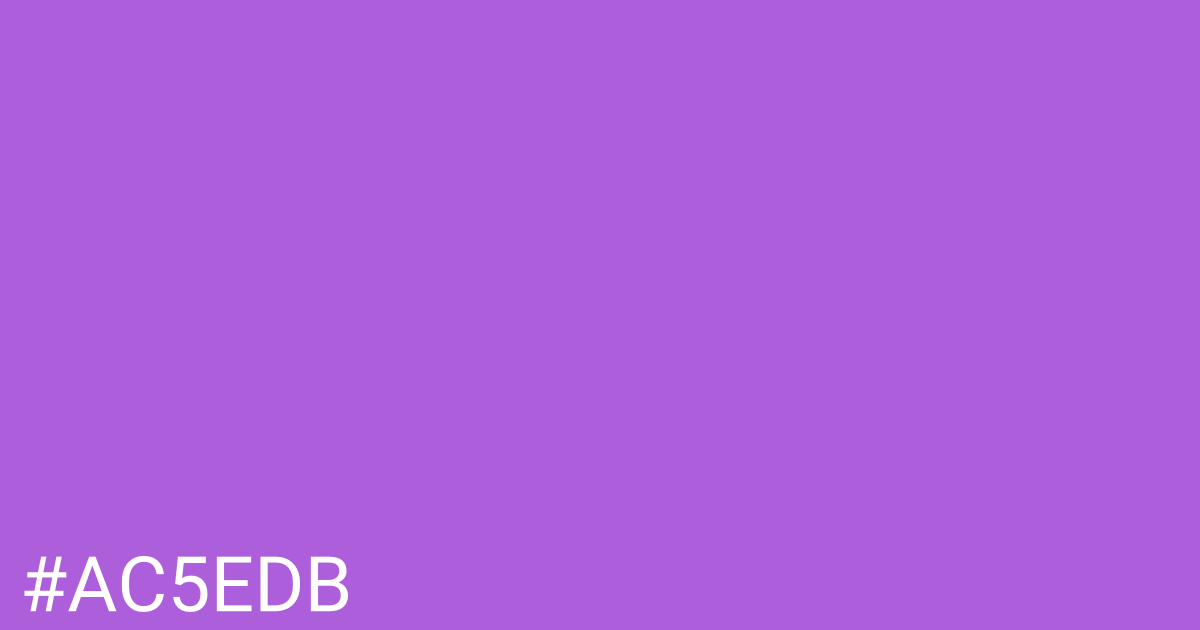 Hex color #ac5edb graphic