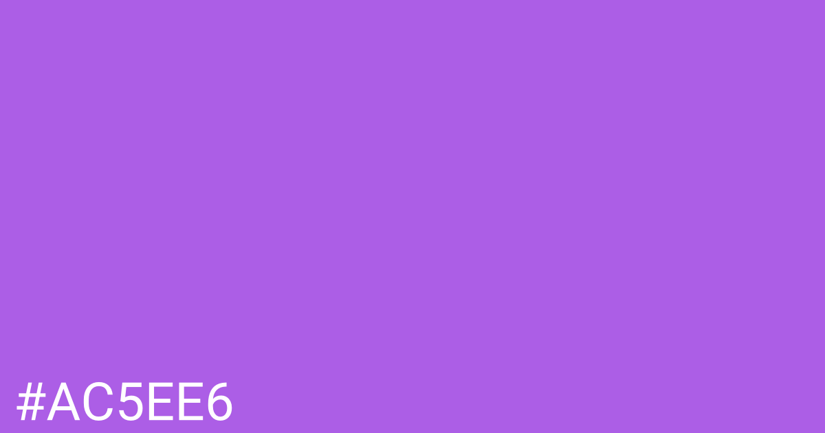 Hex color #ac5ee6 graphic