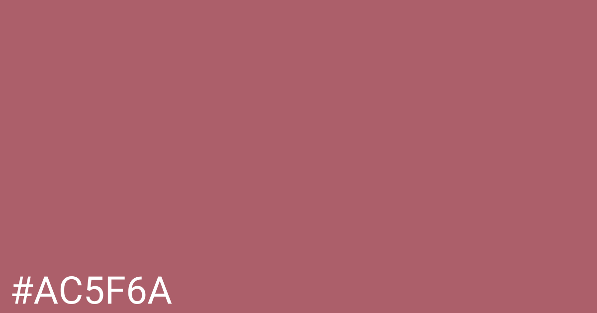 Hex color #ac5f6a graphic
