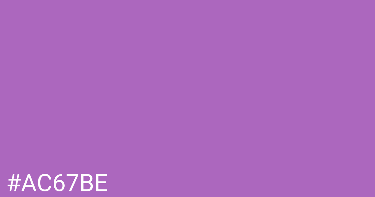 Hex color #ac67be graphic