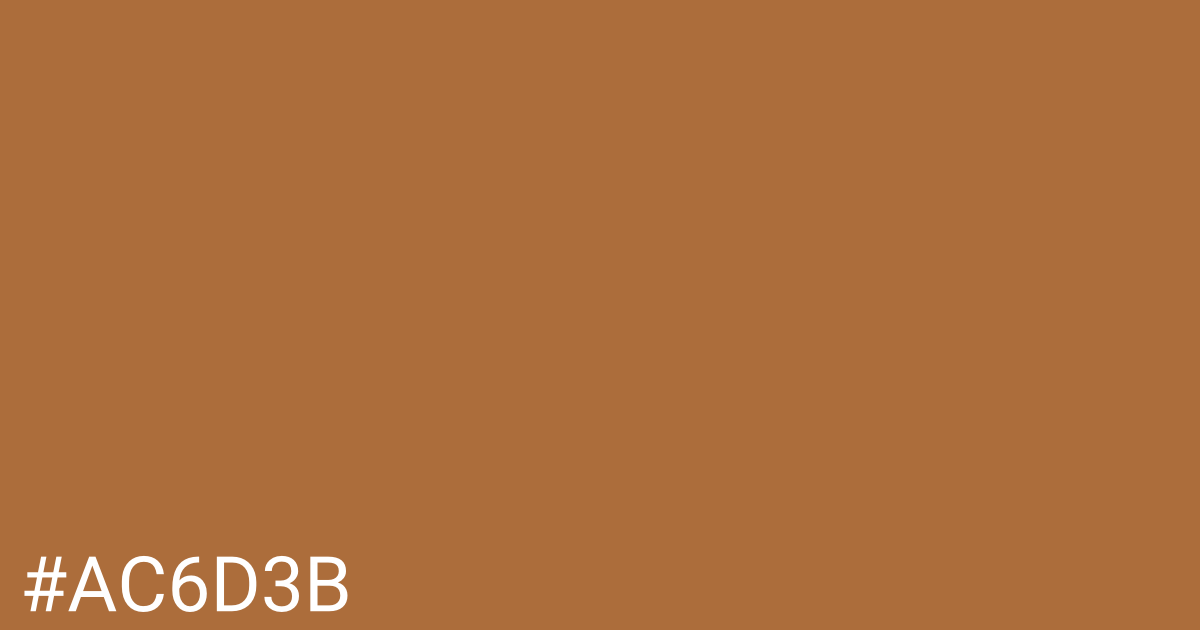 Hex color #ac6d3b graphic