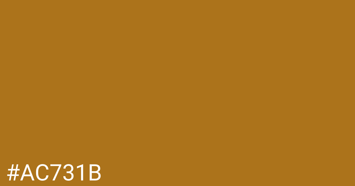Hex color #ac731b graphic