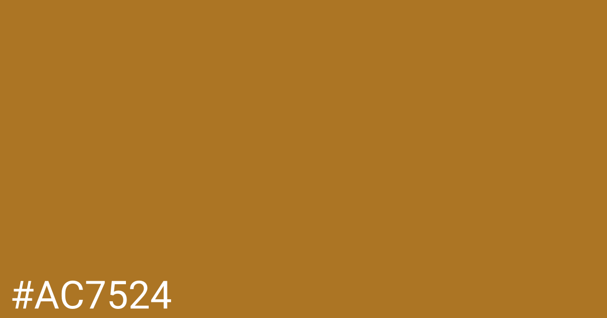 Hex color #ac7524 graphic