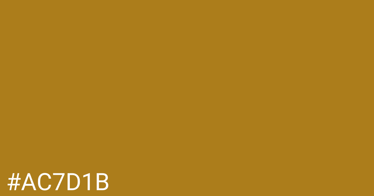 Hex color #ac7d1b graphic