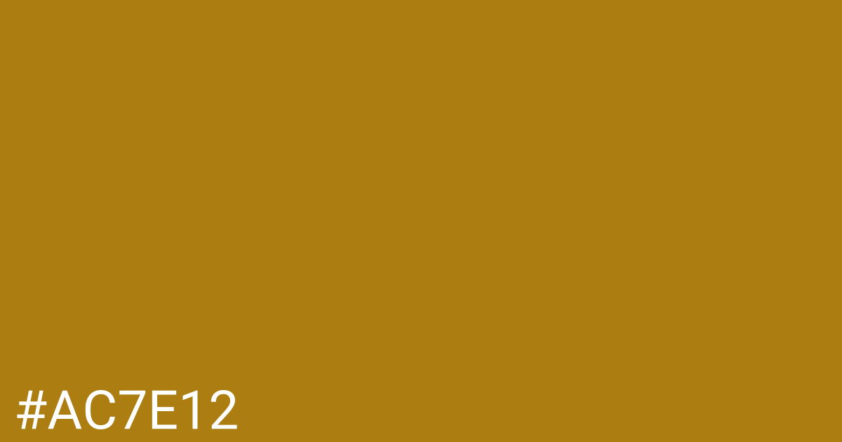 Hex color #ac7e12 graphic