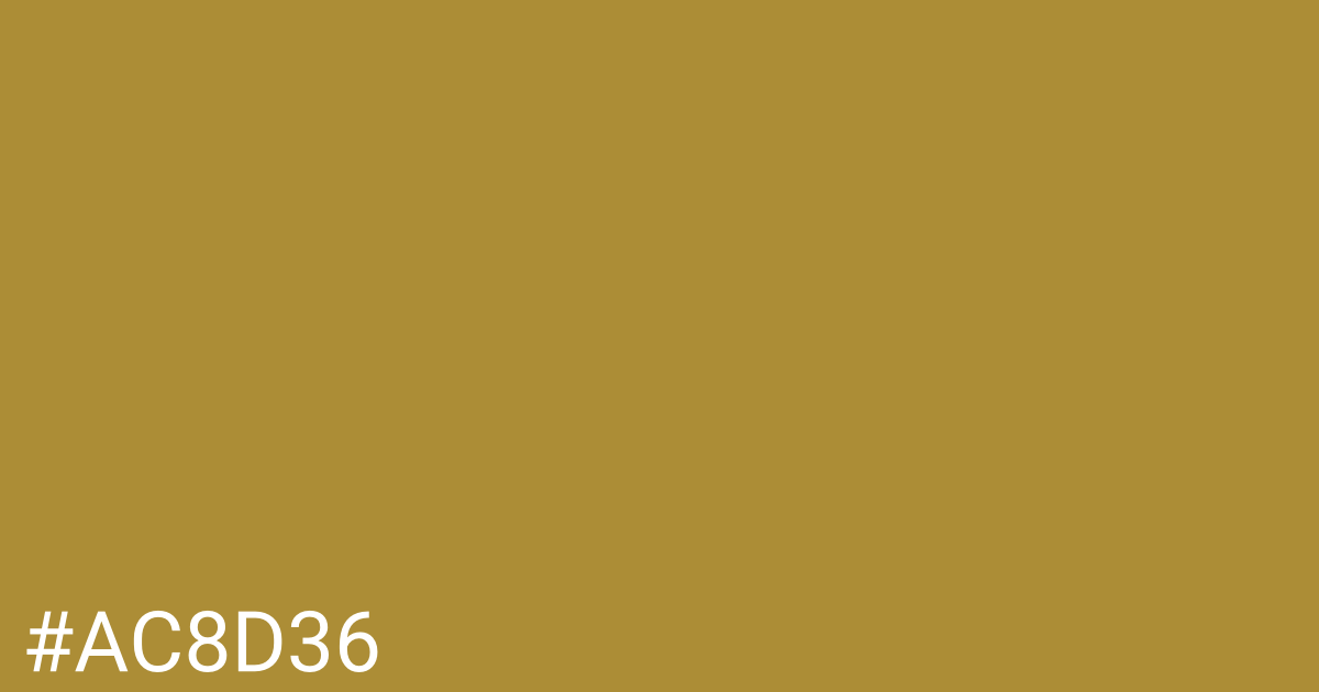 Hex color #ac8d36 graphic
