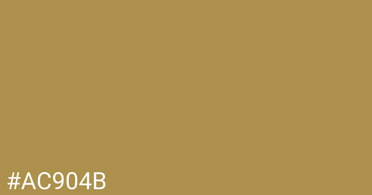 Hex color #ac904b graphic
