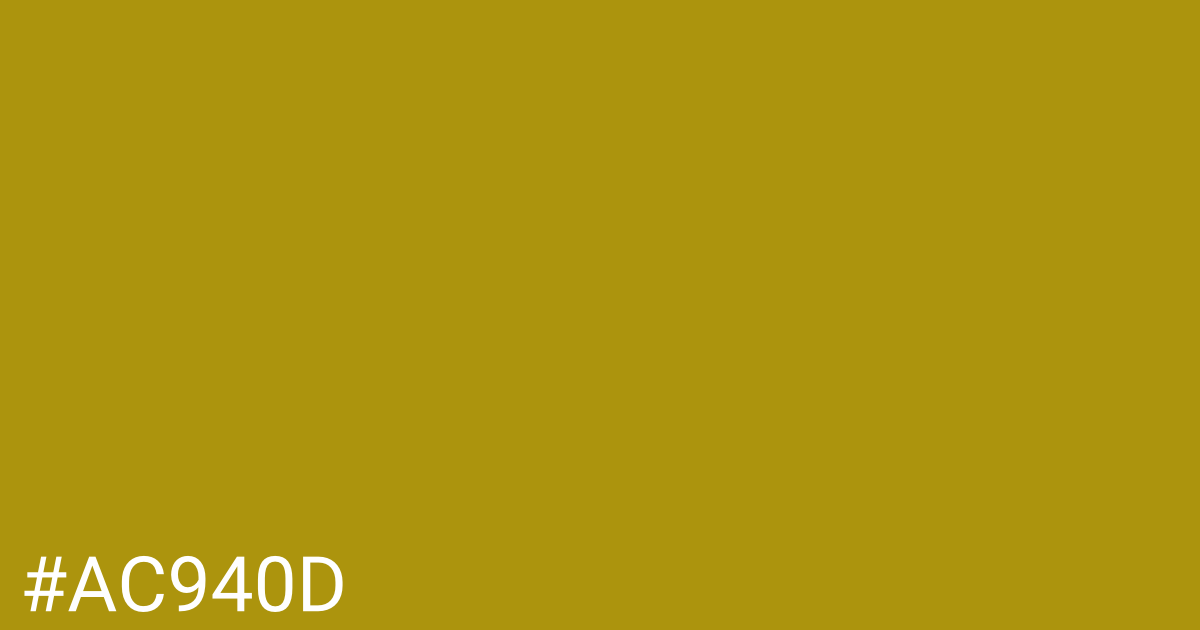 Hex color #ac940d graphic