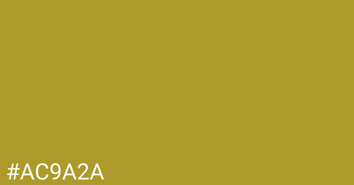 Hex color #ac9a2a graphic