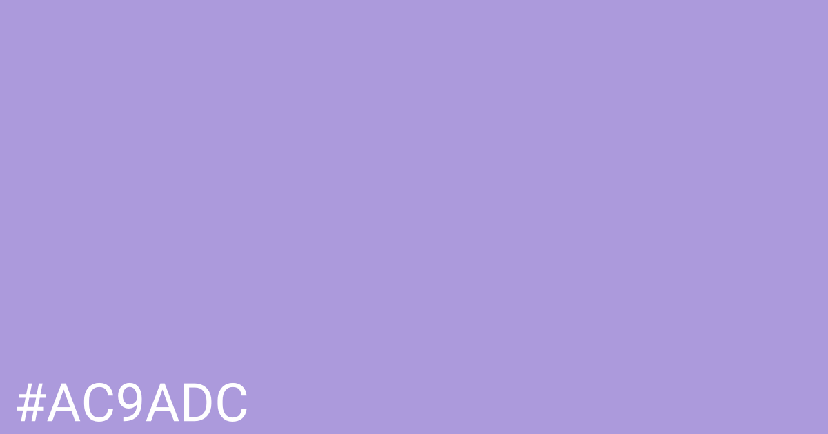 Hex color #ac9adc graphic