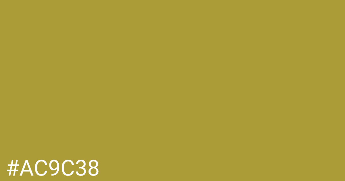 Hex color #ac9c38 graphic