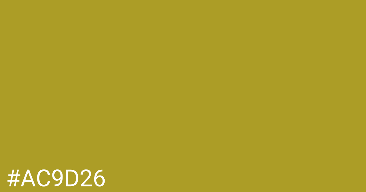 Hex color #ac9d26 graphic