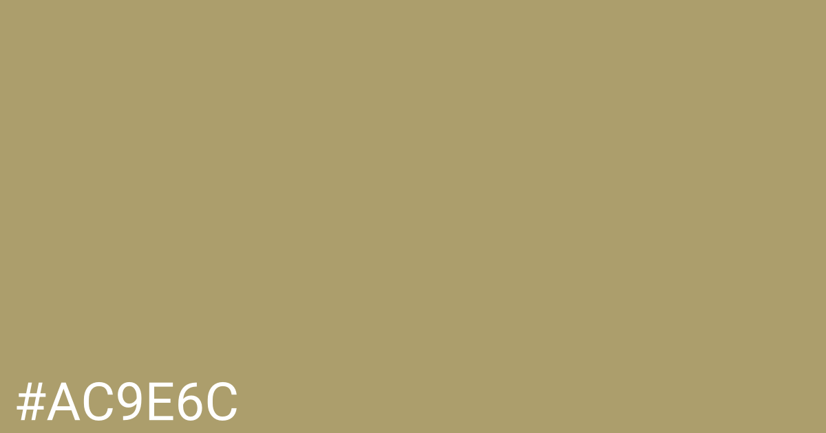 Hex color #ac9e6c graphic